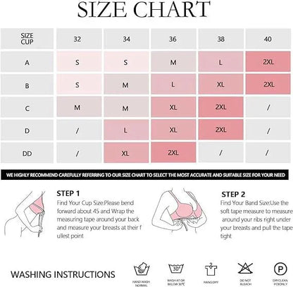 Seamless Full Coverage Push Up No Underwire Bras